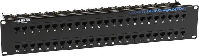 Alt view image 9 of 11 - BlackBox Network Services JPM810A-R2 Feed Through Patch Panel - Unshaccs