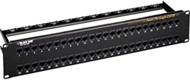 Alt view image 6 of 7 - Black Box CAT6 Feed-Through Patch Panel - Unshielded, 48-Port (jpm820a)