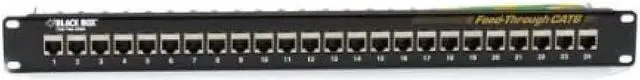 Alt view image 12 of 13 - BLACK BOX JPM814A PTCH PNL CAT6 FD-THR 1U SHIELDED 24PT