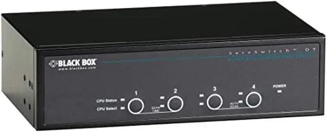 Alt view image 6 of 8 - Black Box ServSwitch DT Dual-Head DVI KVM Switch