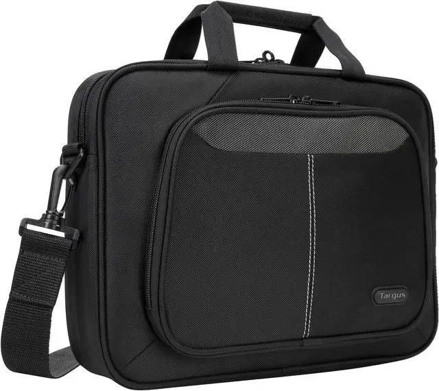 Alt view image 9 of 11 - Targus Intellect TBT248US Carrying Case Sleeve with Strap for 12.1" Notebook, Netbook - Black - Nylon Exterior Material - Shoulder Strap - 10" Height x 13.3" Width x 3" Depth - 1.59 gal Capacity