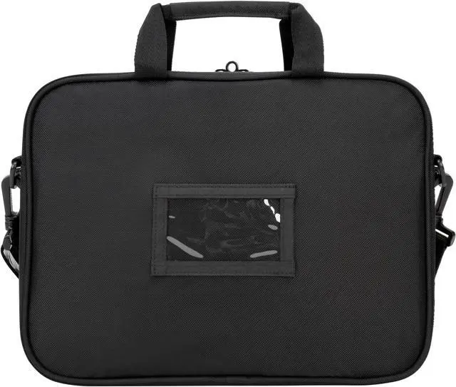 Alt view image 8 of 11 - Targus Intellect TBT248US Carrying Case Sleeve with Strap for 12.1" Notebook, Netbook - Black - Nylon Exterior Material - Shoulder Strap - 10" Height x 13.3" Width x 3" Depth - 1.59 gal Capacity