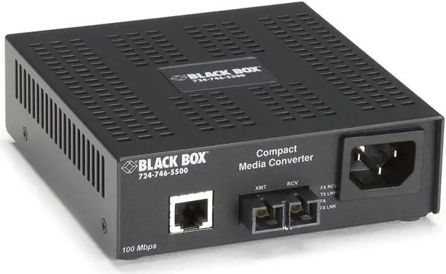 Alt view image 8 of 9 - Black Box Fast Ethernet Compact Media Converter