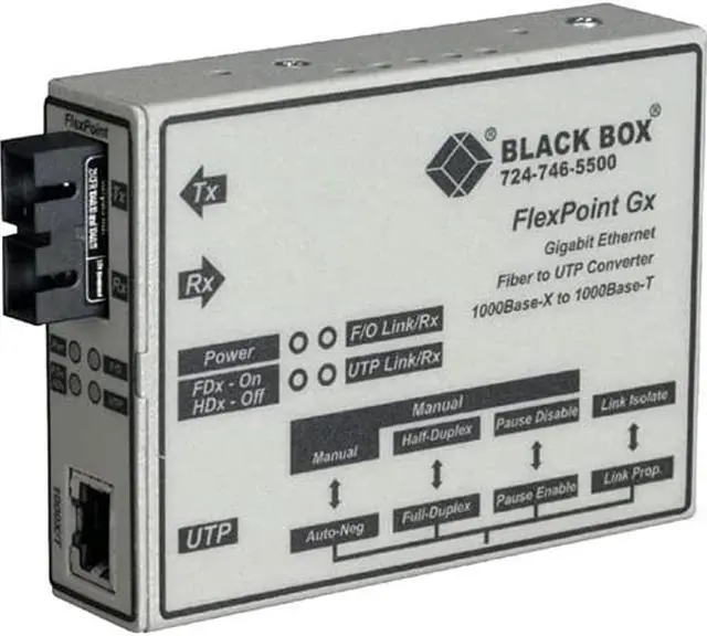 Alt view image 11 of 11 - Black Box LMC1003A-R3 Media Converter Gigabit Etherne T Multimode 850Nm 220M Sc