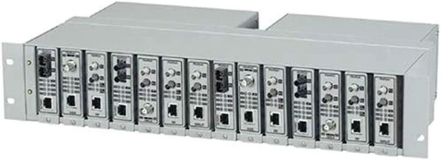 Alt view image 9 of 10 - Black Box FlexPoint 14-Slot Media Converter Chassis LMC200