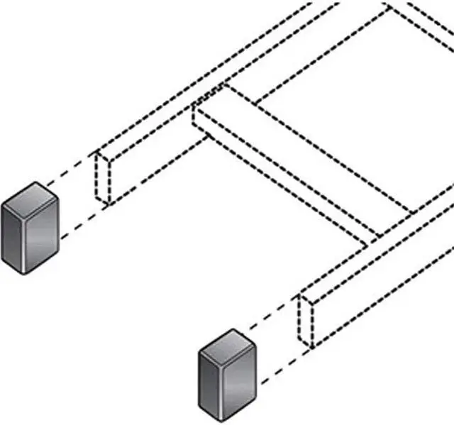 Alt view image 13 of 13 - BLACK BOX NETWORK SERVICES - LADDER RACK END CAP KIT (2 CAPS)