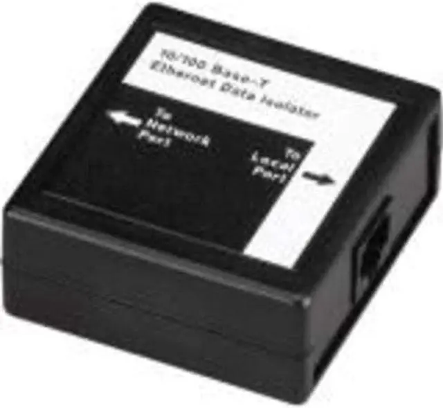 Alt view image 9 of 11 - Black Box Ethernet Data Isolator - 2 x RJ-45 - Ethernet
