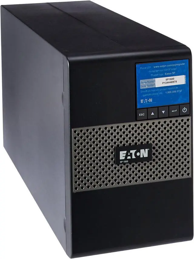 Alt view image 13 of 18 - Eaton 5P1500, 1440VA 1100 Watts 8 Outlets Tower UPS