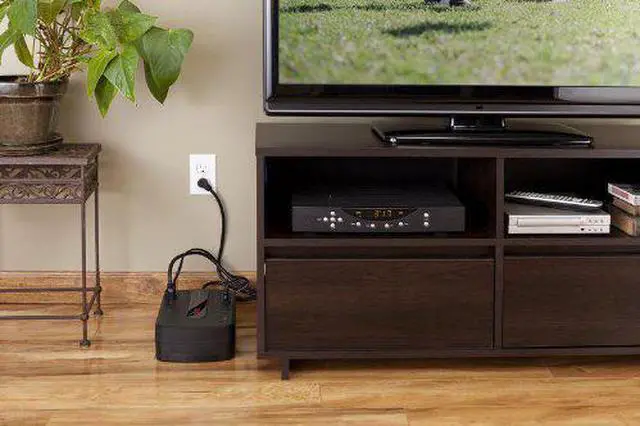 Alt view image 2 of 6 - Back-UPS 550VA / 330W Battery Backup & Surge Protector, 8 Outlets, RJ45 Ethernet Protection, BE550G Uninterruptible Power Supply for Computers, Wireless Routers, and Home Office Electronics