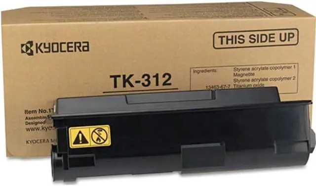 Alt view image 11 of 12 - KYOCERA-STRATEGIC TK312 KYOCERA TK-312 BLACK TONER FOR USE IN FS2000D - PAGE YIELD 12,000 ALSO CALLED 1T