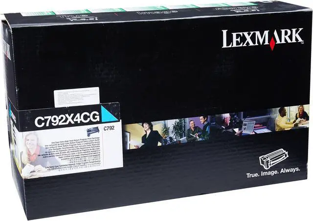 Alt view image 12 of 13 - Lexmark C792X4CG Extra High Yield Return Program Toner Cartridge - Cyan