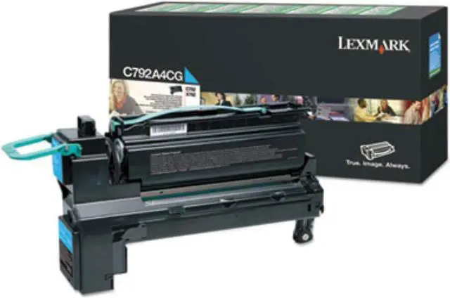 Alt view image 10 of 12 - Lexmark C792A4CG Return Program Toner Cartridge - Cyan