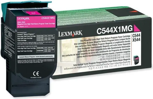 Alt view image 4 of 7 - Lexmark Lexc544X1Mg Lexmark Br X544N - 1-Xhi Rtn Prog Magenta