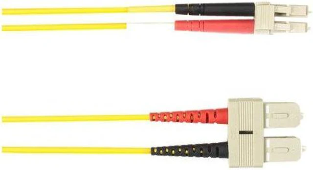Alt view image 2 of 2 - Black Box 5-m, SC-LC, 62.5-Micron, Multimode, PVC, Yellow Fiber Optic Cable