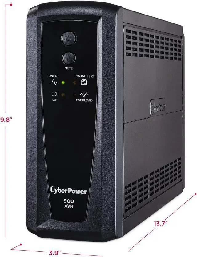 Alt view image 10 of 14 - CyberPower AVR UPS Series CP900AVR 900 VA 560 Watts UPS