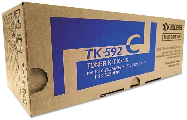 Alt view image 16 of 18 - Kyocera Copystar TK592C Laser Toner Cartridge Cyan