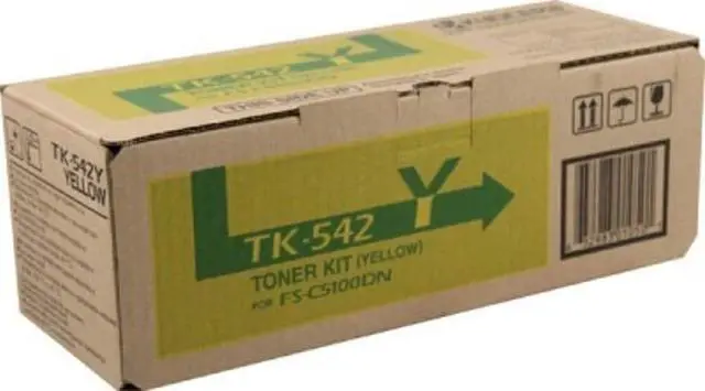 Alt view image 10 of 10 - Kyocera Mita TK-542Y Toner Cartridge - Yellow