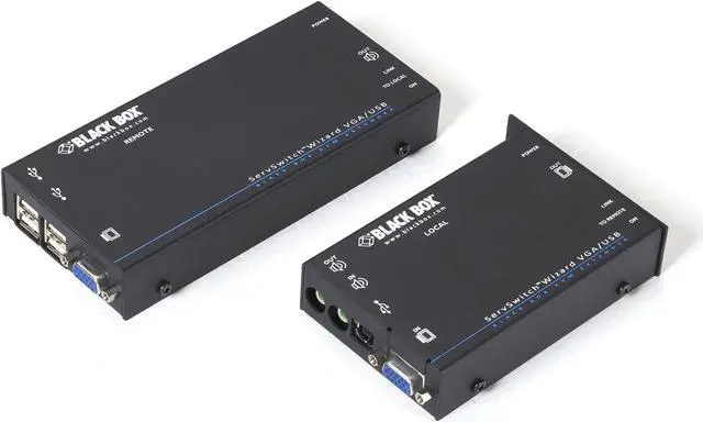 Alt view image 11 of 16 - Black Box ServSwitch Wizard USB KVM Extender With Audio