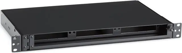 Alt view image 10 of 17 - Black Box Rackmount Fiber Shelf, 1U, 3-Adapter Panel