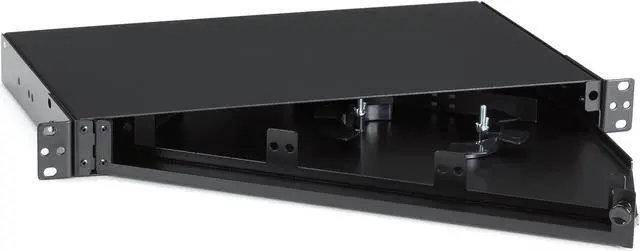 Alt view image 12 of 17 - Black Box Rackmount Fiber Shelf, 1U, 3-Adapter Panel