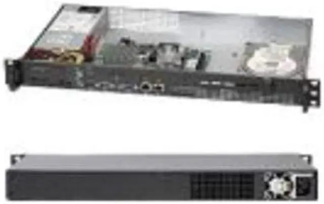 Alt view image 2 of 2 - SUPERMICRO CSE-503L-200B Black 1U Rackmount Server Chassis 200W