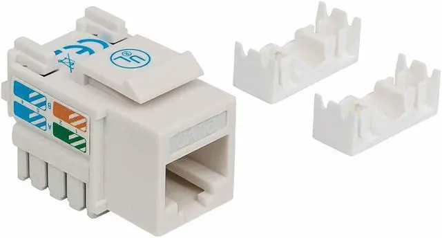 Alt view image 4 of 8 - Manhattan / Intellinet Intellinet Cat6 Keystone Jack  Utp White Punch-down