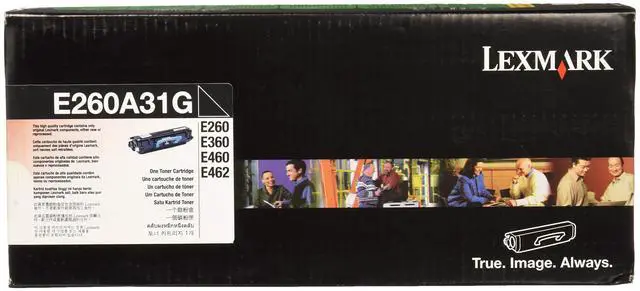 Alt view image 6 of 9 - Lexmark E260A31G Toner Cartridge - Black