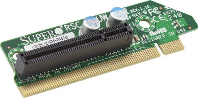 Alt view image 10 of 10 - Supermicro RSC-R1UW-E8R Riser Card