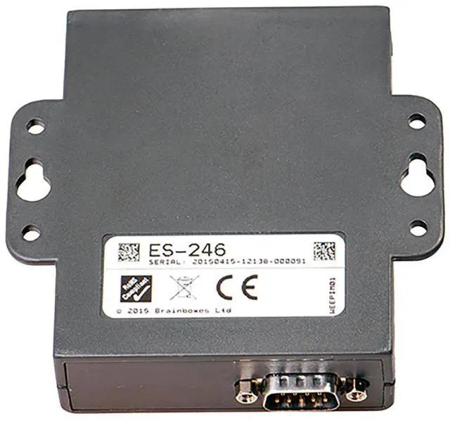 Alt view image 9 of 11 - Brainboxes ES-246 1 Port RS232 Ethernet to Serial Adapter