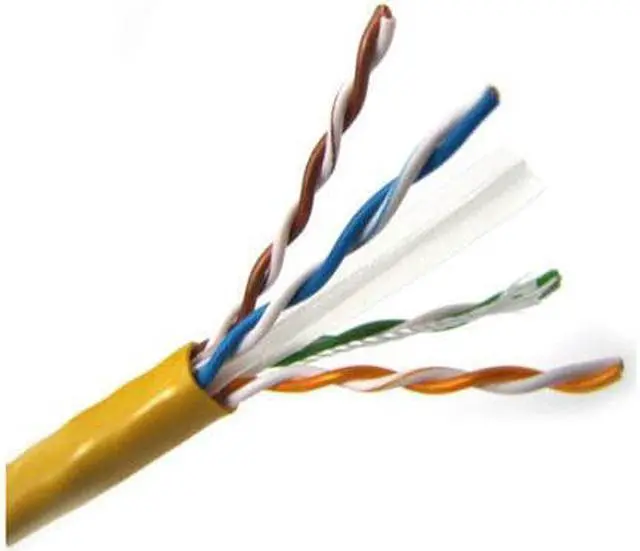 Alt view image 3 of 3 - Weltron 1000ft Cat6 UTP 550 MHz Solid Plenum Cable - Yellow