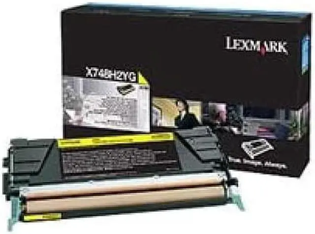 Alt view image 2 of 4 - Lexmark X748H2YG Yellow High Yield Cartridge Toner