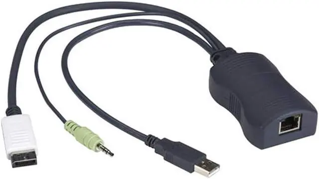 Alt view image 9 of 10 - BLACK BOX KV1408A SERVER ACCESS MODULE - SINGLE-HEAD, DISPLAYPORT, USB HID, AUDIO, CATX, 45 DAY ST
