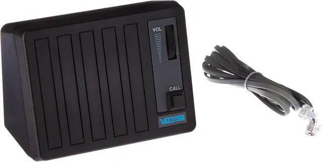 Alt view image 2 of 3 - valcom v-764-bk push button talkback desktop and wall speaker, black