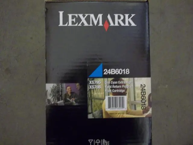 Alt view image 11 of 11 - LEXMARK XS795, XS798 CYAN EXTRA HIGH YIELD RETURN PROGRAM PRINT CARTRIDGE