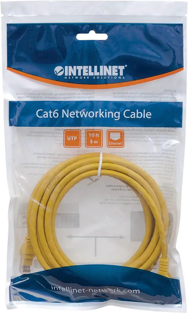 Alt view image 9 of 10 - CAT6 UTPPTCH CBL 10FT YW