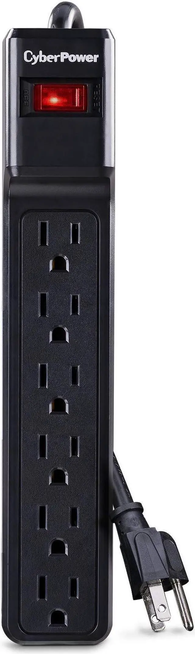 Alt view image 8 of 11 - CyberPower CSB606 6 Feet 6 Outlets 900 Joules Essential Surge Suppressor