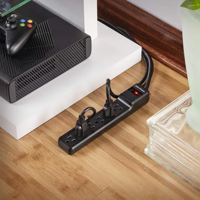 Alt view image 11 of 11 - CyberPower CSB606 6 Feet 6 Outlets 900 Joules Essential Surge Suppressor