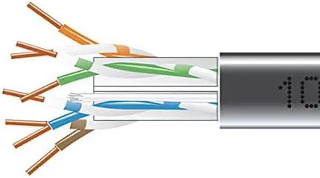 Alt view image 7 of 9 - Black Box EYN881B-PB-1000 CAT6 550-MHz Solid Bulk Cable - Unshielded, Plenum, Black, 1000 ft. Pull Box