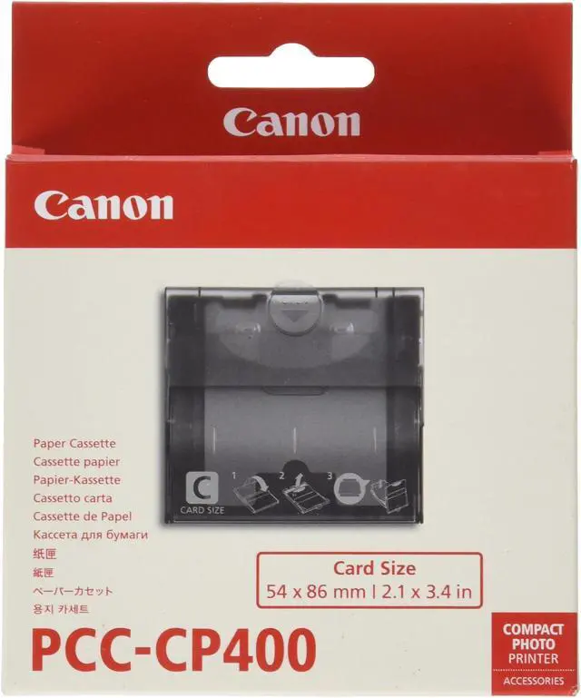 Alt view image 6 of 7 - Canon 6202B001 Selphy PCC-CP400 Dye Sub Paper Cassette 81 Sec USB Card Size