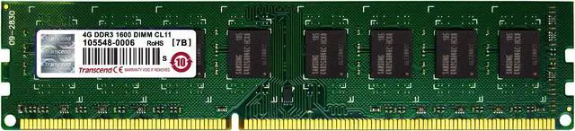 Alt view image 12 of 12 - 4GB DDR3 1600 U-DIMM 2RX8