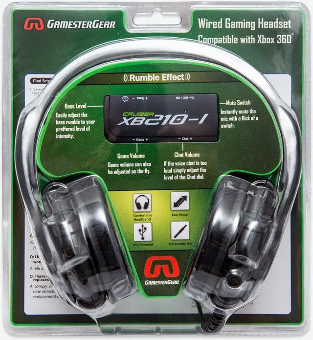 Alt view image 13 of 13 - GamesterGear Cruiser XB210 Headset