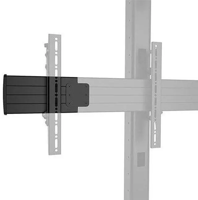 Alt view image 5 of 5 - Chief 8" Fusion Series Vw Extrusion FCAX Extender LCM LBM LCM Floor Ceiling Monitor Display Bracket Mount Kit Black  FCAX08