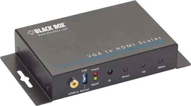 Alt view image 7 of 11 - Black Box Vga-to-hdmi Converter Scaler With Audio - Functions: Video Conversion, Video Scaling, De-interlace, Noise Filtering - 1920 X 1200 - Vga - Usb - Audio Line In - 1 Pack - (avsc-vga-hdmi-r2)