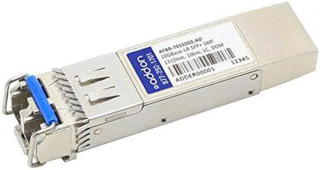 Alt view image 2 of 2 - AddOn Avago AFBR-701SSDZ Compatible 10GBase-LR SFP+ Transceiver (SMF, 1310nm, 10km, LC, DOM)