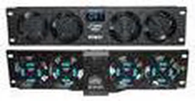 Alt view image 12 of 13 - PylePro PFN41 19 in. Rack Mount Cooling Fan System with Temperature Display