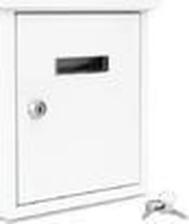 Alt view image 11 of 12 - SereneLife SLMAB01 Indoor & Outdoor Wall Mount Locking Mailbox, Galvanized Steel