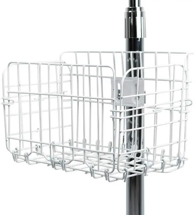 Alt view image 16 of 20 - CTA Digital PAD-HFSVU Gooseneck Floor Stand with VESA Plate and Storage Basket