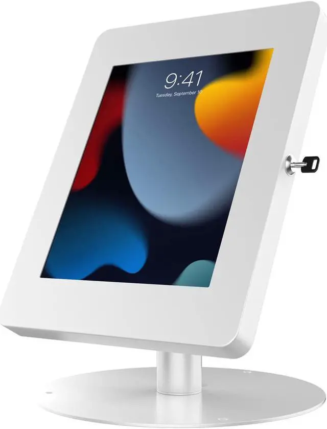 Alt view image 11 of 17 - CTA Digital Hyperflex Security Kiosk Stand for Tablets WHITE PADHSKSW