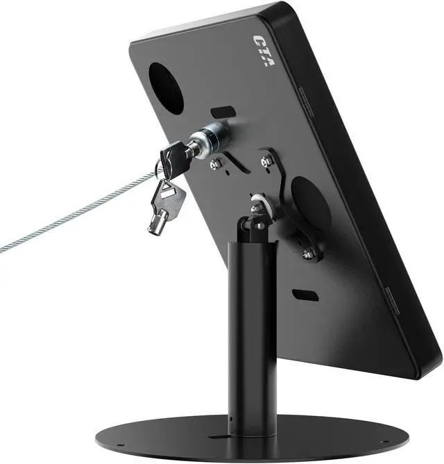 Alt view image 20 of 20 - CTA Digital Hyperflex Security Kiosk Stand for Tablets Black PADHSKSB