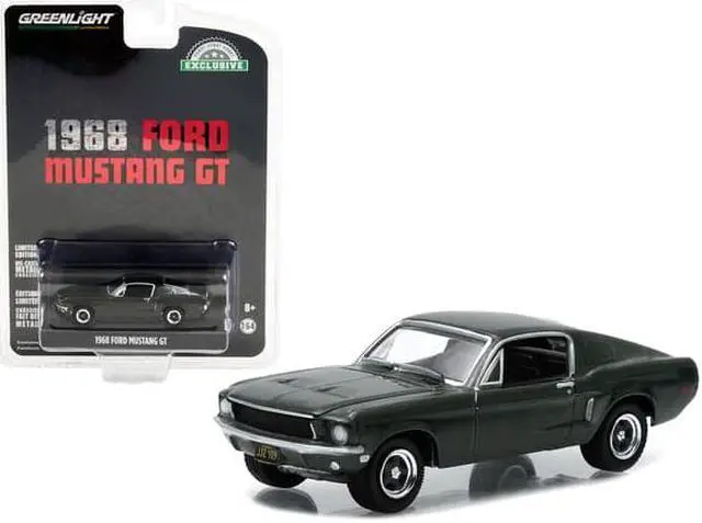 Alt view image 4 of 6 - 1968 Ford Mustang GT Fastback Highland Green Metallic "Hobby Exclusive" 1/64 Diecast Model Car by Greenlight